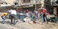 تيار الإصلاح يختتم حملة "مخيمنا جميل" في خانيونس بتنظيف شارع البحر