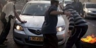 مستوطنون يهاجمون مركبات المواطنين غرب نابلس