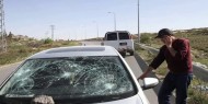 مستوطنون يعتدون على مركبات المواطنين جنوب نابلس