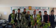 صور|| الشبيبة تنظم فعالية غرس الأشجار شمال غزة