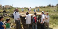 مستوطنون يقطعون العشرات من أشجار الكرمة في بلدة الخضر جنوب بيت لحم  