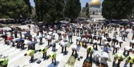 آلاف المصلين أدوا صلاة الجمعة بالمسجد الأقصى