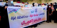 خاص- بالصور والفيديو|| مجلس المرأة بغزة ينظم وقفة احتجاجية رفضا للتمييز العنصري بين شطري الوطن