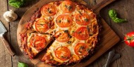 عجينة البيتزا بالقرنبيط الصحية