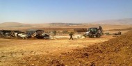 آليات الاحتلال تواصل عمليات التجريف في أراضي كفر الديك