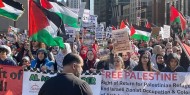 مظاهرات في واشنطن لدعم فلسطين ورفض العدوان على قطاع غزة