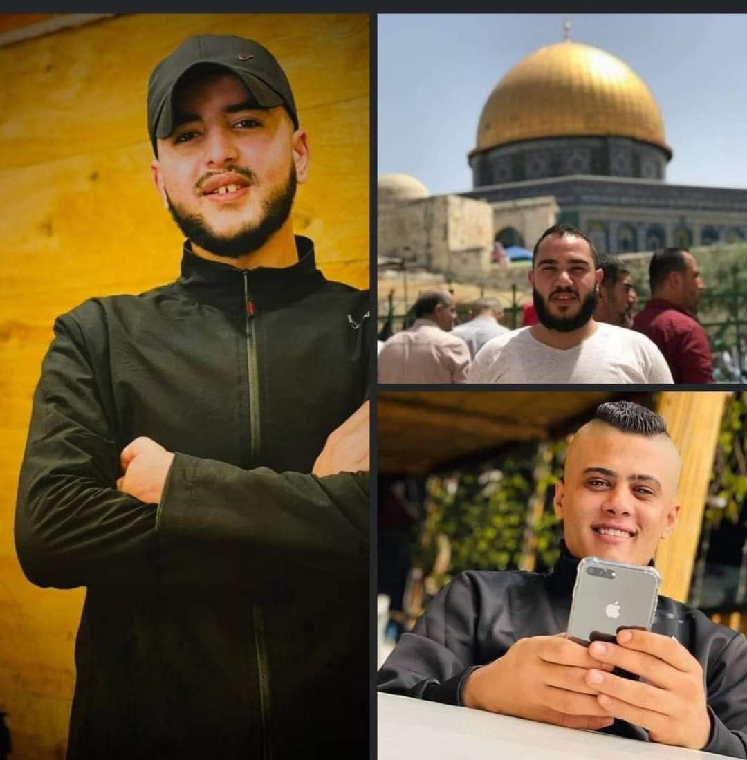 صورة للشهداء الثلاثة