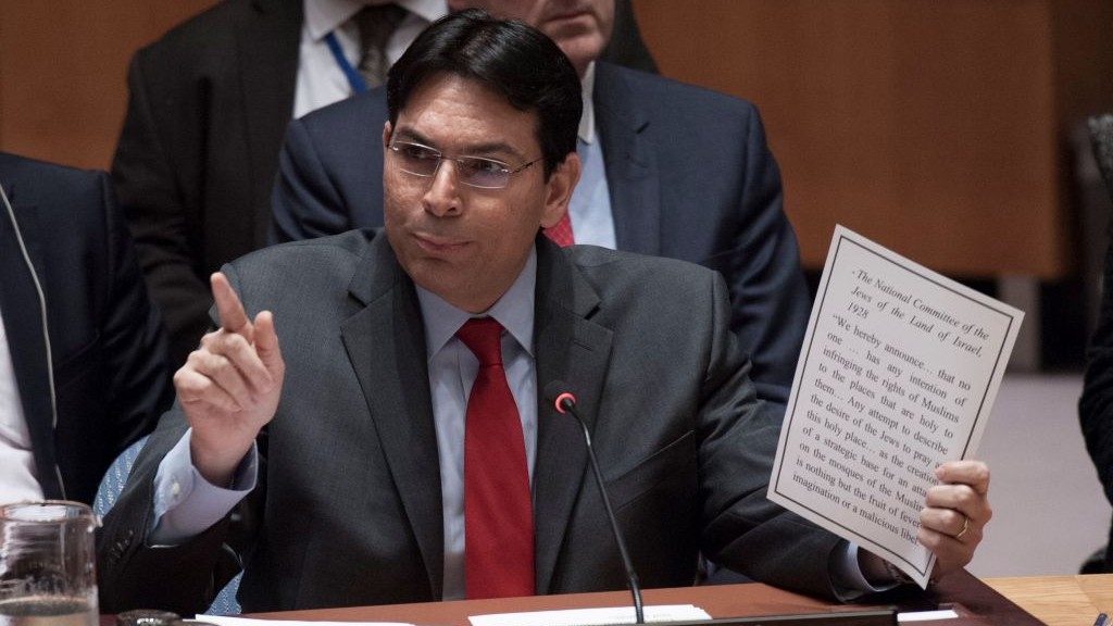 سفير إسرائيل لدى الأمم المتحدة داني دانون